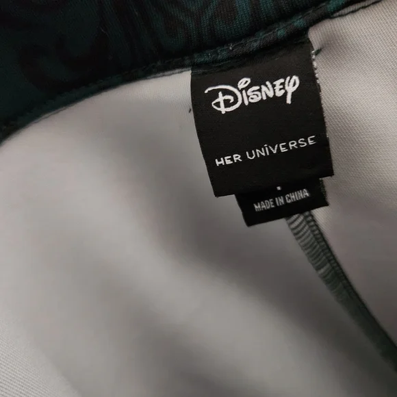 Disney Dark Green Shorts Overalls with Bat Design - Picture 3 of 7